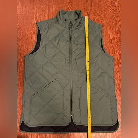 J. Crew Green Quilted Walker Vest - Size S